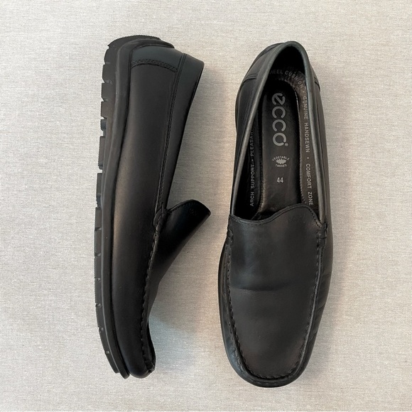 ECCO Leather Classic Moc 2.0 Slip on Driving Loafer Size US 10 / 10.5 EU 44 - Picture 1 of 8